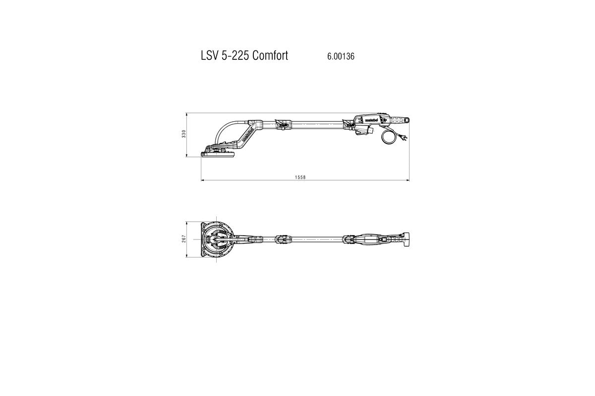 Levigatrice A Stelo LSV 5-225 COMFORT Metabo 600136000