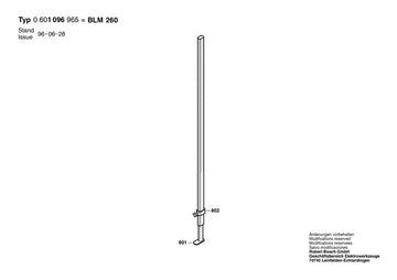 Asta Metrica Telescopica Bosch BLM 260 - 0601096965