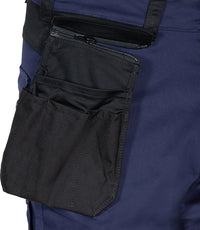 Pantaloni da Lavoro Multitasche Stretch Cofra Kudus V568-1-02 Colore Navy/Nero