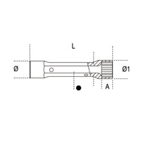 Chiave A Tubo Doppia Esagonale Serie Leggera 6X7mm Beta 935