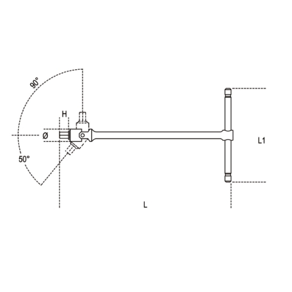 Chiavi a T Con Maschio Snodato Per Viti Con Impronta Torx®  T25 Beta 953TX