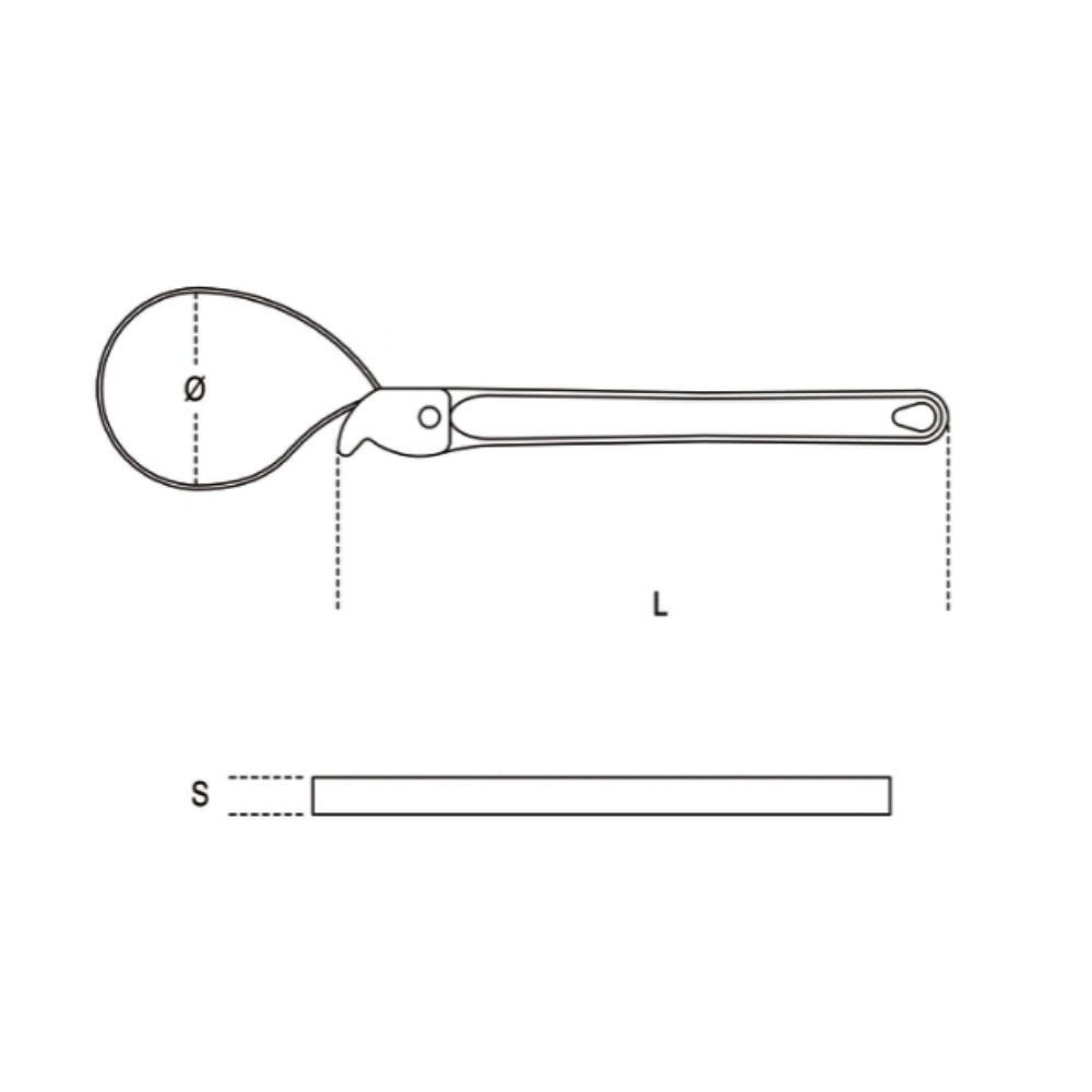 Giratubi Reversibili A Nastro 8" Leva In Acciaio Forgiato  Beta 383
