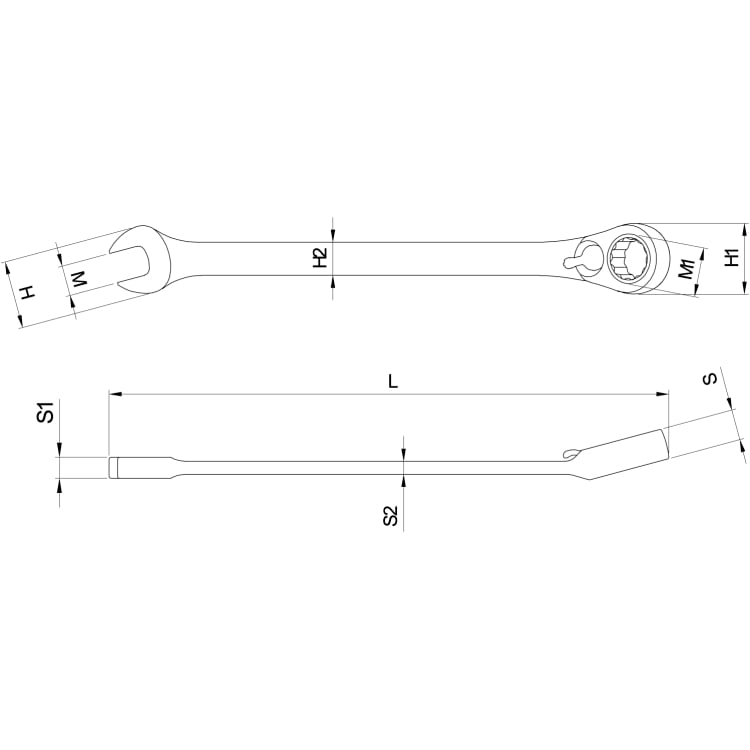 Chiavi Combinate A Cricchetto Reversibile Beta 142 6-38mm