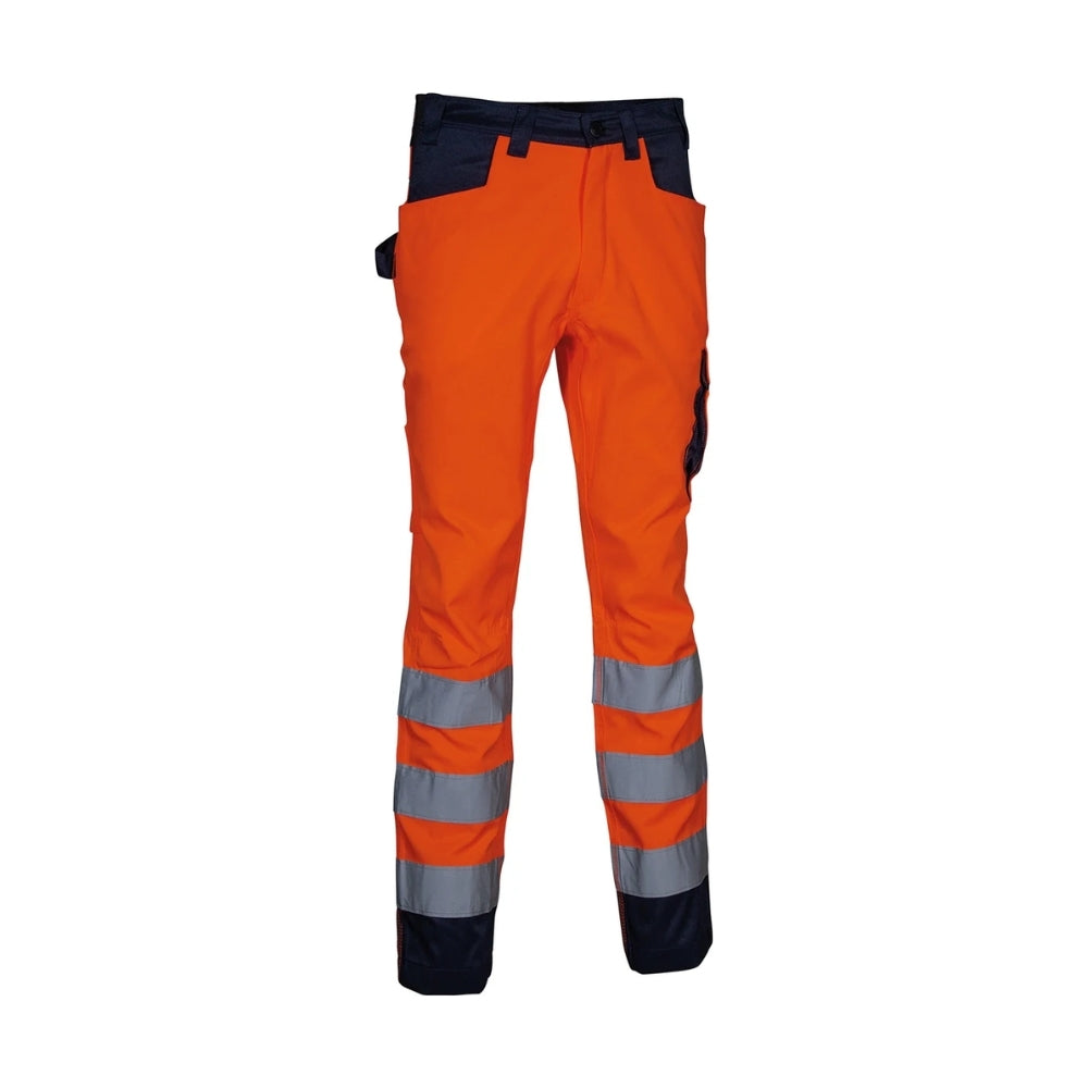 Pantaloni da Lavoro Alta Visibilità Multitasche Cofra Upata V555-0-02
