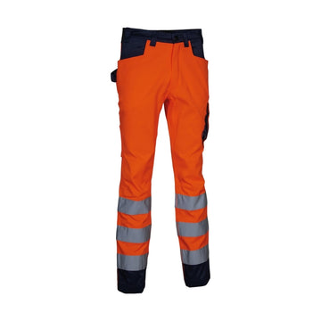 Pantaloni da Lavoro Alta Visibilità Multitasche Cofra Upata V555-0-02
