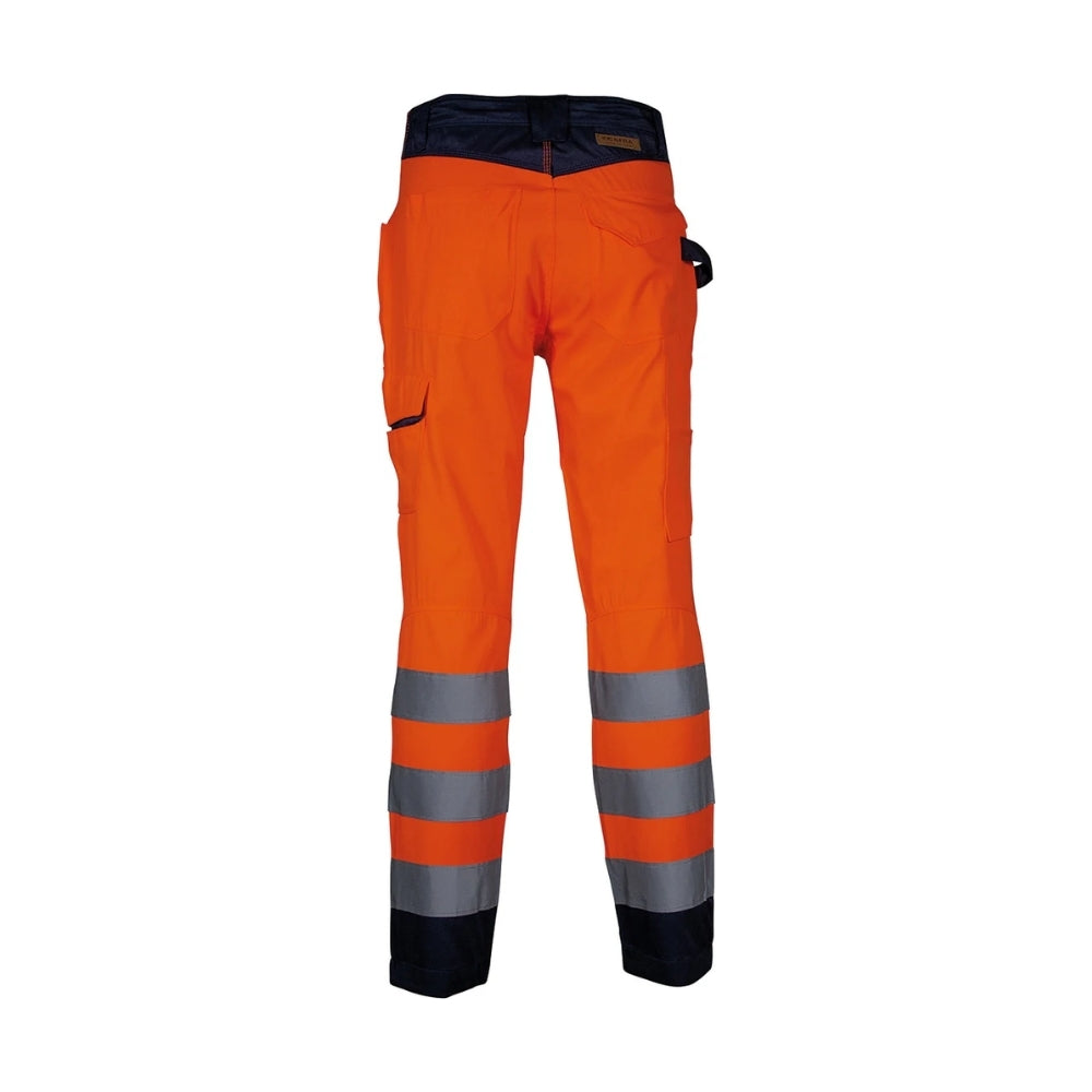 Pantaloni da Lavoro Alta Visibilità Multitasche Cofra Upata V555-0-02
