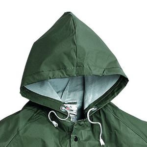 Completo Antipioggia Giacca E Pantalone Verde In PVC Neri Pluvio 462009