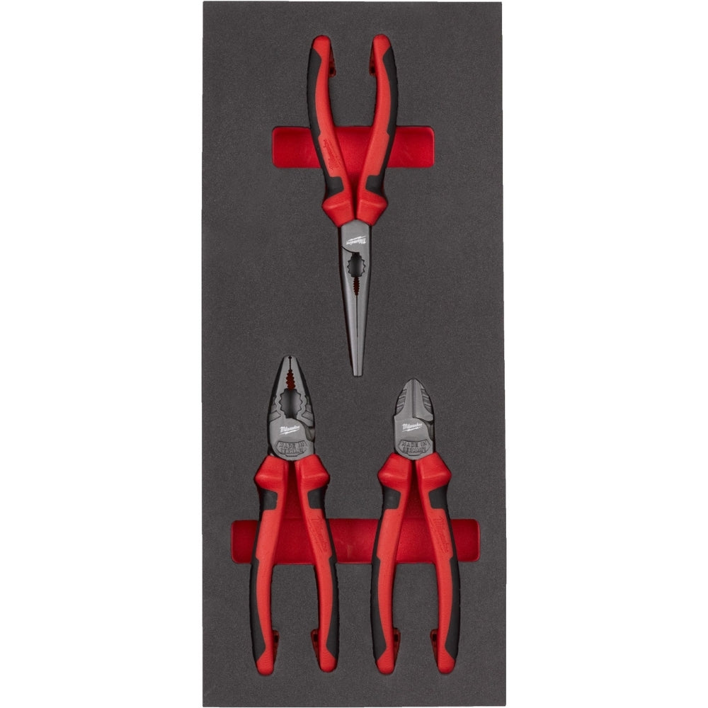 Milwaukee 3 Piece Soft Form Generic Pliers Set