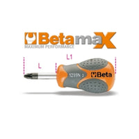 Giravite Cacciavite Cortissimo Per Viti Con Impronta A Croce Pozidriv®-Supadriv® 30mm Beta 1299N/PZ