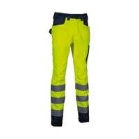 Pantaloni da Lavoro Alta Visibilità Multitasche Cofra Upata V555-0-02