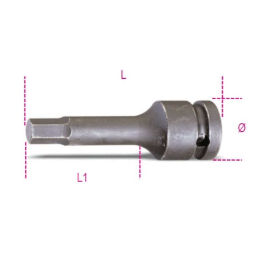 Chiavi A Bussola Maschio Esagonale 6mm Beta 720ME 1/2"