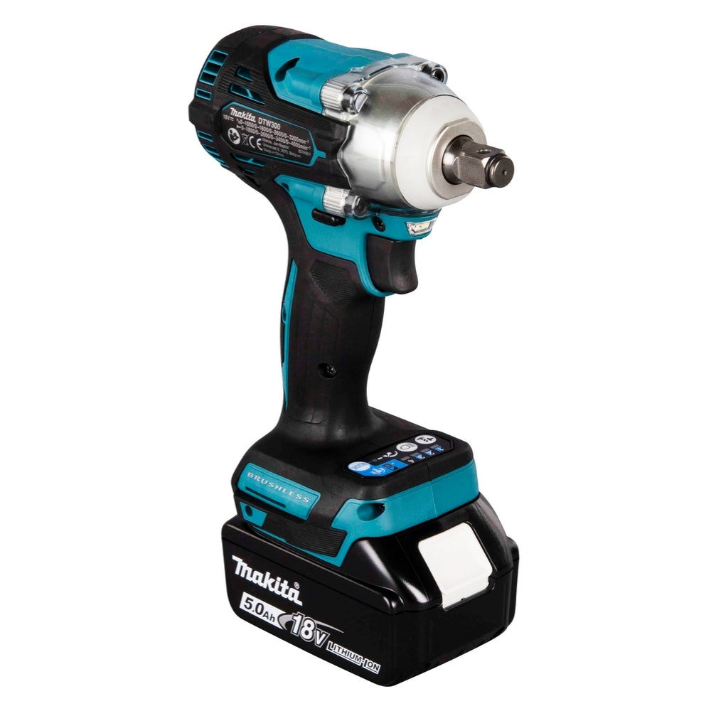 Avvitatore Ad Impulsi LXT 1/2" Makita DTW300RTJX 18V 300Nm