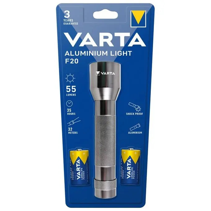 Torcia Aluminium Light F20 In Alluminio Varta 16628