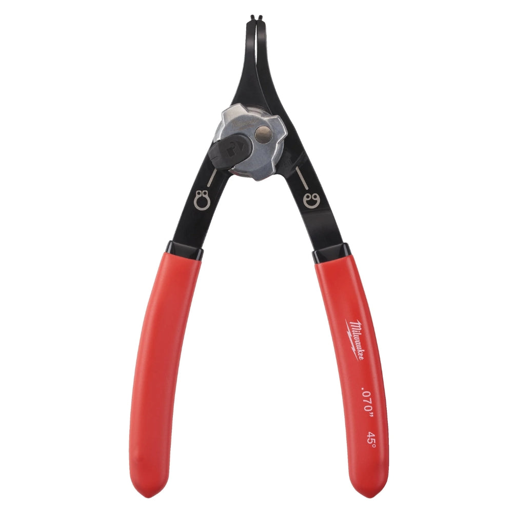 Milwaukee 45° Angled Large Reversible Snap Ring Pliers 