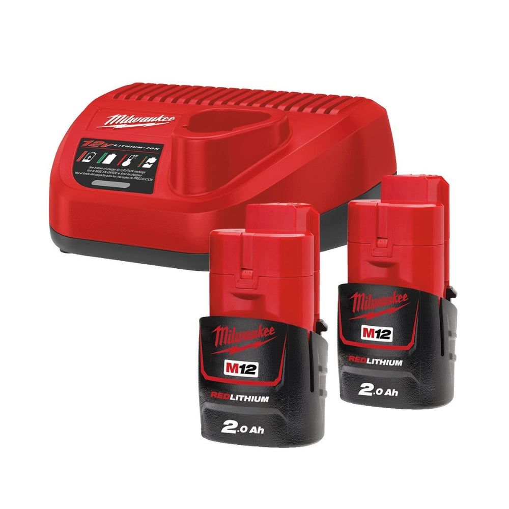 KIT Batterie E Caricabatterie Energy Kit M12™ 2 X 2.0 AH (12V) M12NRG-202 Milwaukee