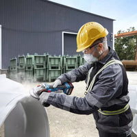 Smerigliatrice Angolare A Batteria Bosch GWS 18V-11 S Professional 125mm 1100W  Con 2 Batterie 5.0Ah + Caricabatterie + L-BOXX - 06019N4002