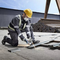 Smerigliatrice Angolare A Batteria Bosch GWS 18V-8 Professional 18V 125mm 800W + 2 Batterie Da 4,0Ah + Caricabatterie + Valigetta L-BOXX - 06019N9002