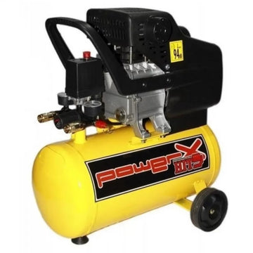 Compressore Ad Aria Da 24lt Motore Lubrificato Ad Olio 2HP POWERX HIT PH024