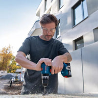 Trapano Avvitatore Con Percussione Bosch GSB 18V-45 Professional 18V + 2 Batterie Da 2.0 Ah +  Caricabatterie + Valigetta L-CASE - 06019K3302