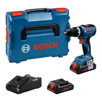 Trapano A Percussione A Batteria Bosch GSB 18V-65 Professional 18V + 2 Batterie ProCORE Da 4,0 Ah + Caricabatteria + Valigetta L-BOXX - 06019N3306