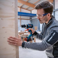 Trapano Con Percussione A Batteria Bosch GSB 18V-90 C Professional 18 V + 2 batterie PROcore da 4.0Ah + Caricabatterie + Valigetta L-BOXX - 06019K6105