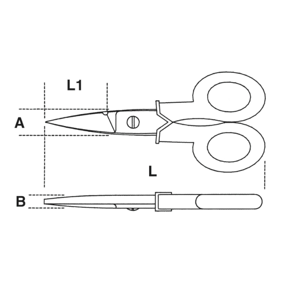 Forbici Per Elettricisti Lame Diritte Beta 1128BM