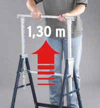 Cavalletto Da Lavoro Regolabile In Altezza Brennenstuhl MB 160 H 1444700 (cavalletto max. 130cm, carico fino a 160kg, ripiegabile)