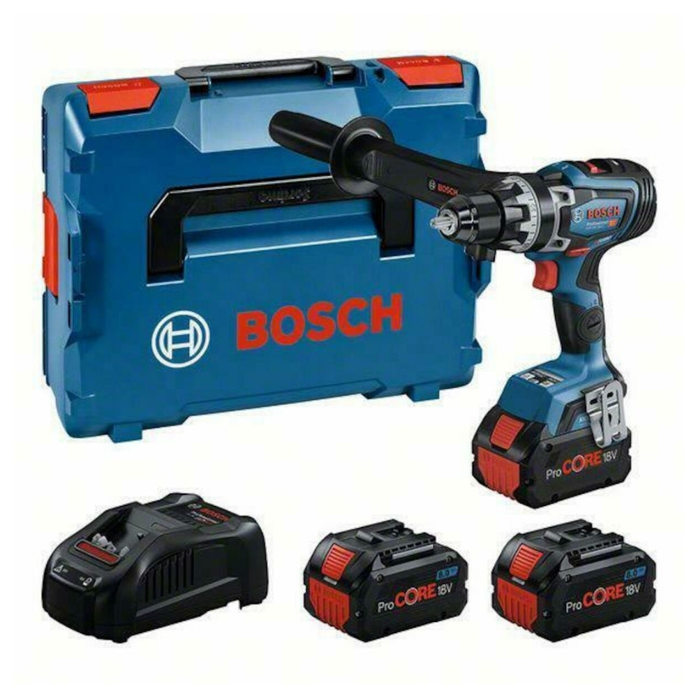 Trapano Avvitatore a Batteria Bosch GSR 18V-150 C + 3x Batterie ProCORE 8.0Ah + Caricabatterie GAL 1880 CV + Valigetta L-BOXX 136 – 0615A5002T