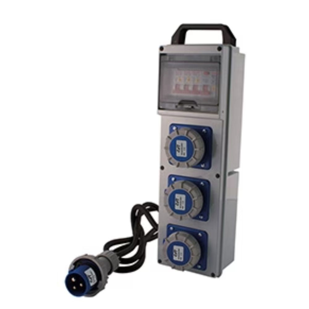 Quadro Portatile Da Cantiere A Norma CEI EN 61439-4 Con 3 Prese 220V IP67 FT 40480