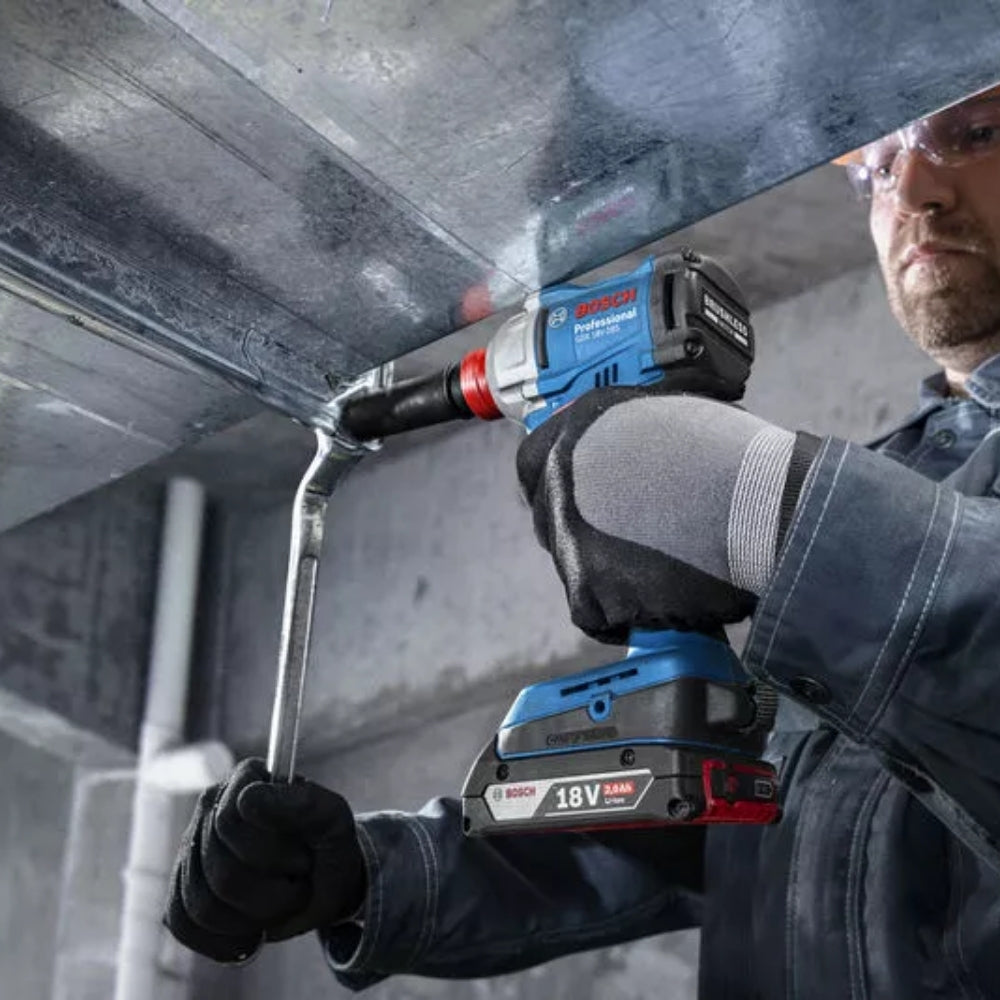 Avvitatore A Massa Battente A Batteria Bosch GDX 18V-285 Professional 285Nm in Valigetta L-BOXX - 06019N2100