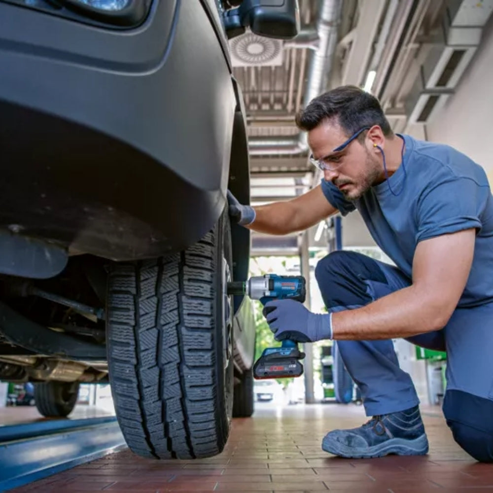 Avvitatore A Massa Battente Bosch GDS 18V-450 HC + 2 Batterie 4.0Ah + Caricabatterie + Valigetta L-BOXX - 06019K4002