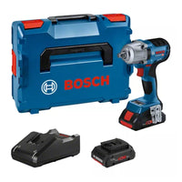 Avvitatore A Massa Battente Bosch GDS 18V-450 HC + 2 Batterie 4.0Ah + Caricabatterie + Valigetta L-BOXX - 06019K4002