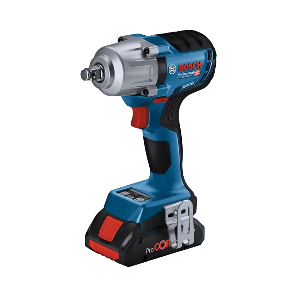 Avvitatore A Massa Battente Bosch GDS 18V-450 HC + 2 Batterie 4.0Ah + Caricabatterie + Valigetta L-BOXX - 06019K4002