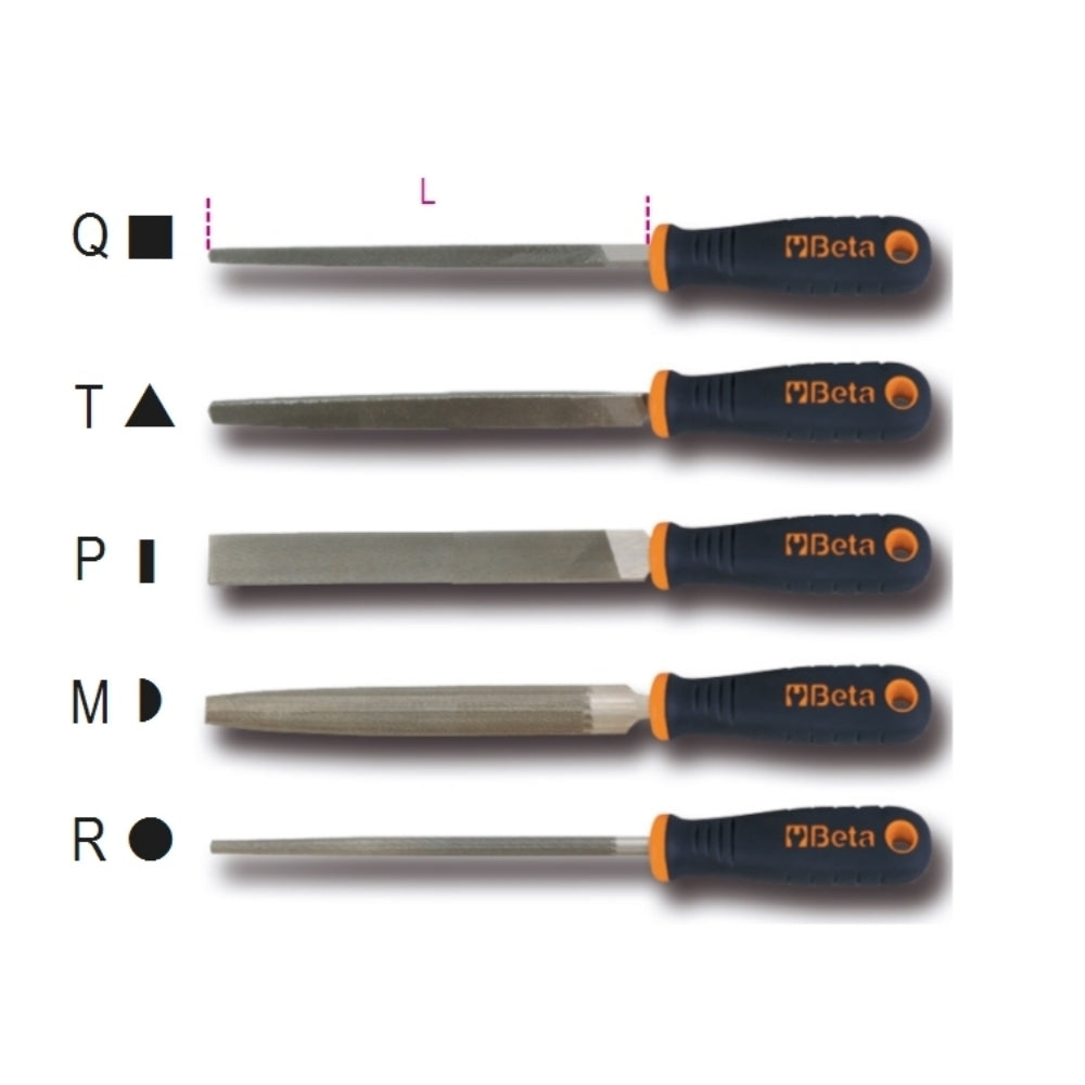 Lima A Taglio Mezzodolce Profilo Mezzotondo, 200mm Beta 1719BMA8/M