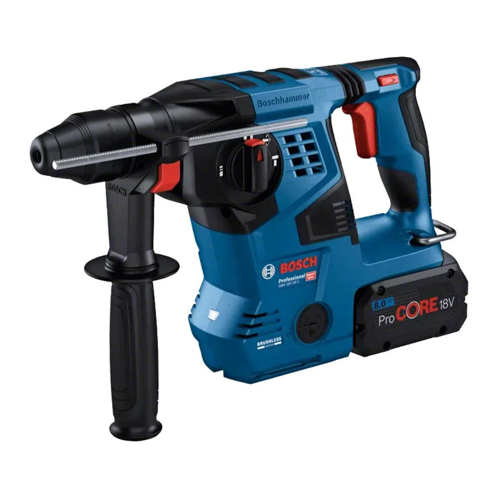 Martello Perforatore A Batteria Tassellatore Bosch GBH 18V-28 C Professional 3,3J In Valigetta L-BOXX 238 - 0611920001