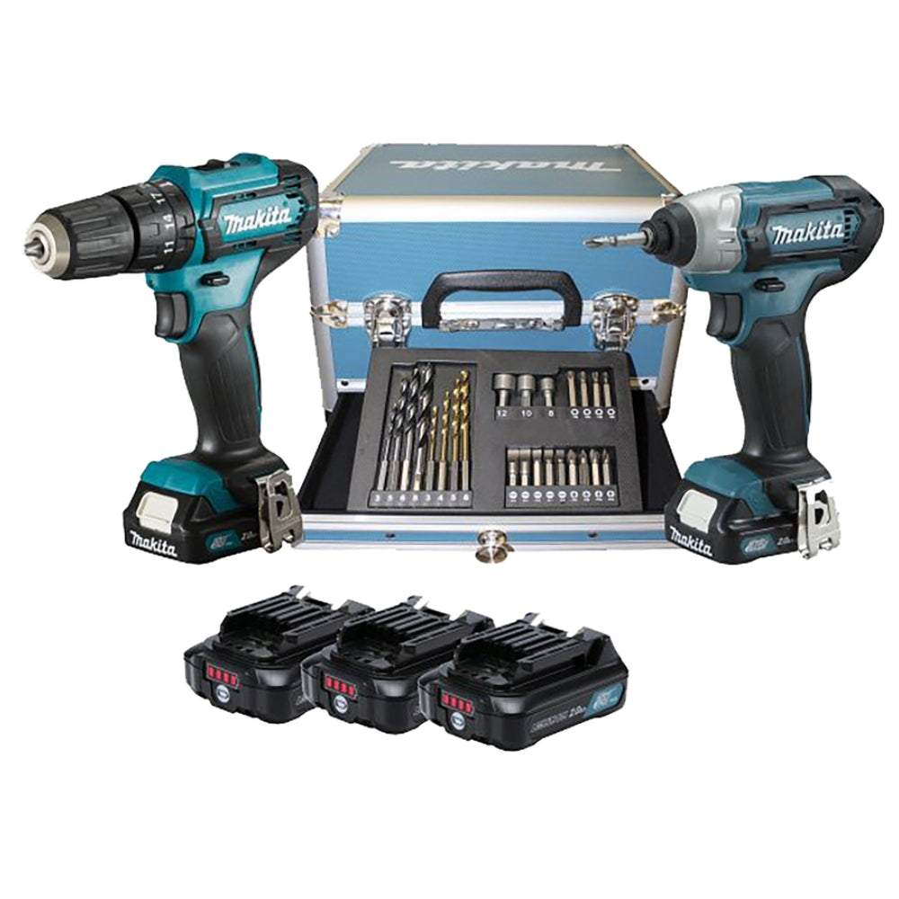 Set Avvitatori Makita CLX228SAX2 12V Trapano A Percussione E Avvitatore A Impulsi