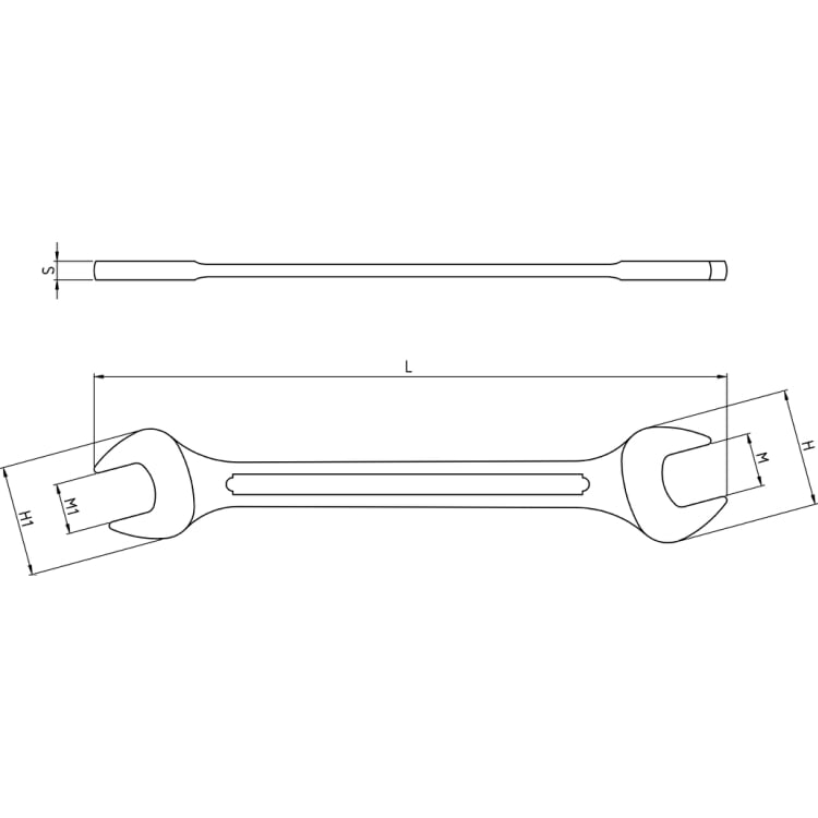 Chiave A Forchetta Doppia Cromate Beta 55 4-55mm