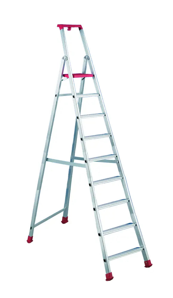 Scala In Alluminio Per Utilizzo Professionale 9 Gradini SVELT MAREA