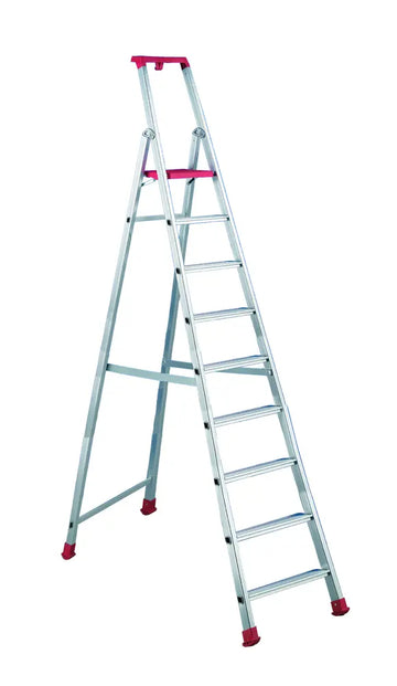 Scala In Alluminio Per Utilizzo Professionale 9 Gradini SVELT MAREA