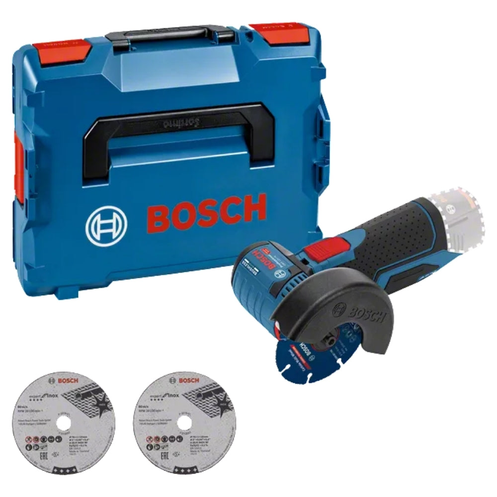Smerigliatrice Angolare A Batteria Bosch GWS 12V-76 Professional In Valigetta L-BOXX 102 - 06019F2003