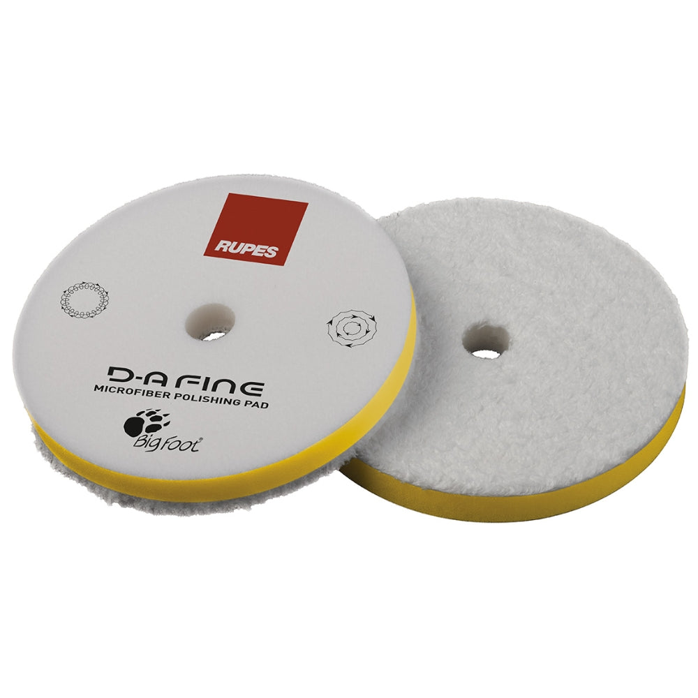 Rupes 9.MF160M Tampone In Microfibra Fine Giallo Per Rotorbitale – Ø 160mm