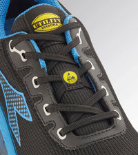 Diadora RUN TEXT LOW S1PS FO SR ESDVORTEX DA2 LOW S1PS SC SR HRO ESD Safety Shoes ANTHRACITE/RED Cod. 182043-C0067