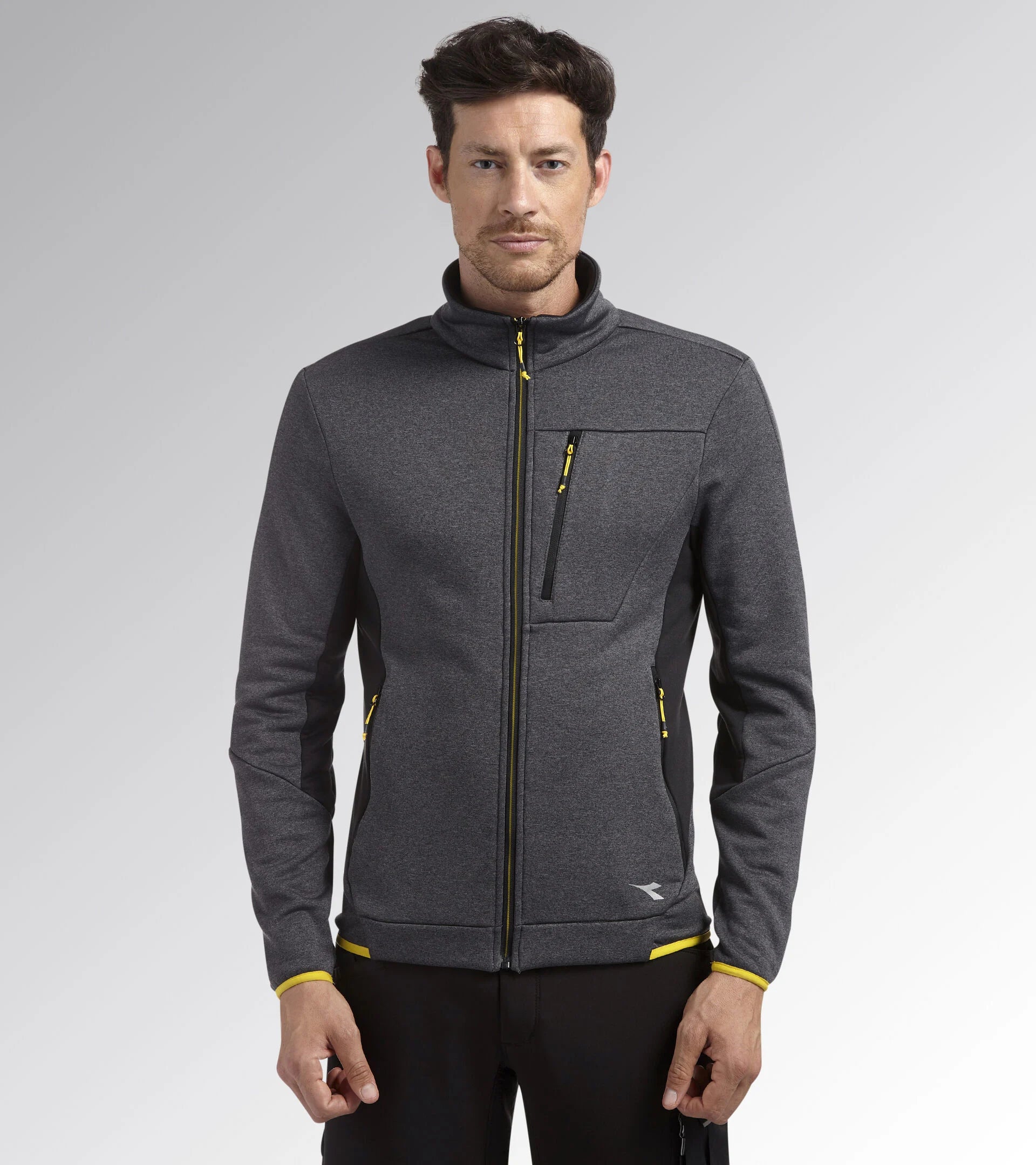 Felpa Da Lavoro Diadora POLAR FLEECE TECHNO Colore Grigio-Nero 179457-D0217