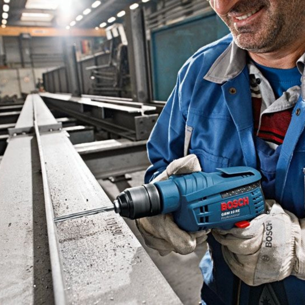 Trapano Bosch GBM 10 RE 600W Con Mandrino Autoserrante 10mm - 0601473600