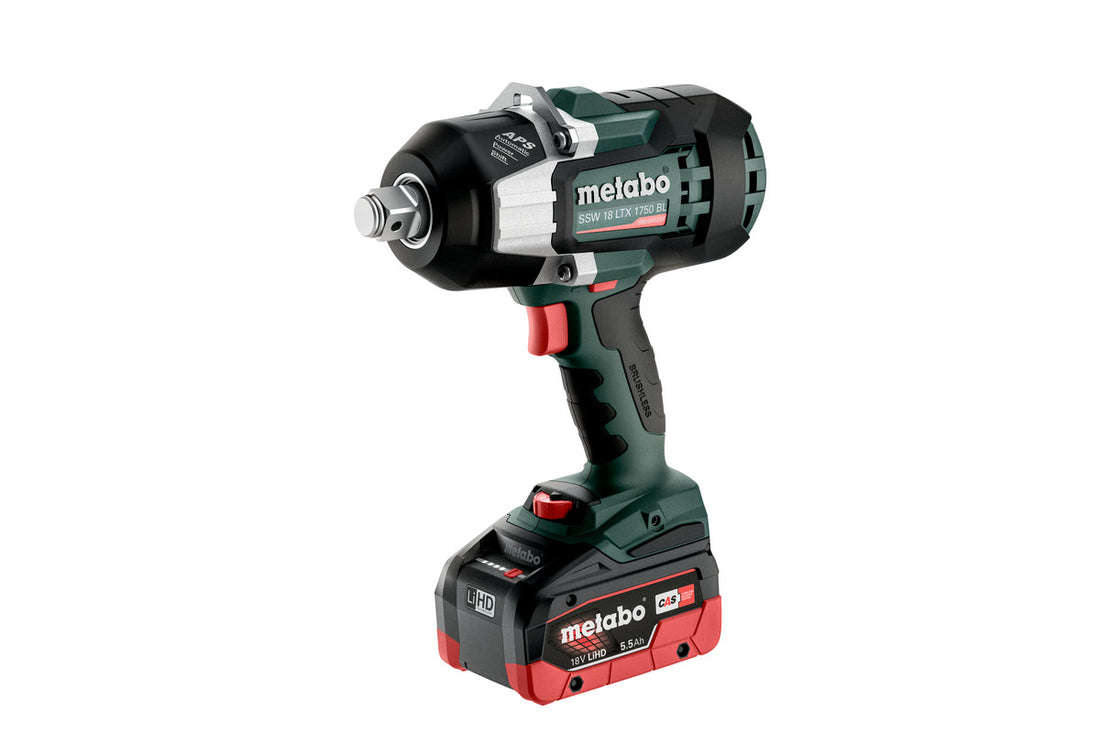 Cordless Impact Driver SSW 18 LTX 1750 BL + 2 Batteries 5.5Ah LiHD + Charger ASC 145 Metabo 602402660