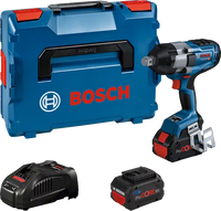 Avvitatore A Massa Battente A Batteria Bosch GDS 18V-1050 H BITURBO + 2 Batterie 8.0AH In Valigetta L-BOXX - 06019J8502