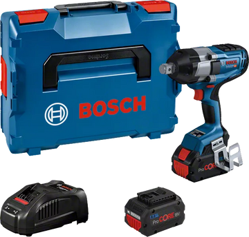 Avvitatore A Massa Battente A Batteria Bosch GDS 18V-1050 H BITURBO + 2 Batterie 8.0AH In Valigetta L-BOXX - 06019J8502