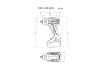 Avvitatore A Massa Battente SSW 18 LTX 400 BL  + 2 Batterie  5.2Ah LiHD + Caricabatterie ASC 145 Metabo 602205650