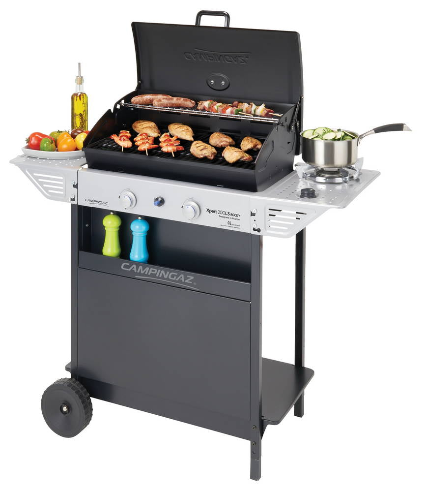 Barbecue a Gas Campingaz Xpert 200 LS Rocky Con Pietra Lavica E Griglia In Acciaio