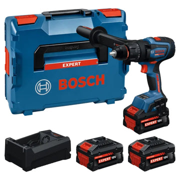 Trapano Avvitatore A Percussione Bosch Expert EXSB18V-150 18V BITURBO Con 3 Batterie + Caricabatteria In Valigetta L-BOXX - 06019R3202